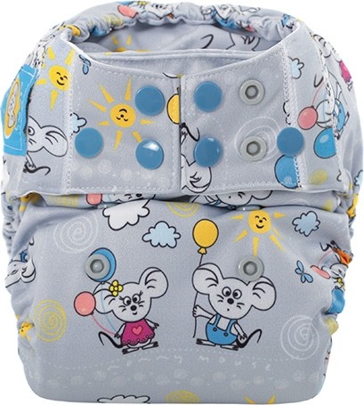 Pannolino Lavabile AIO Mommy Mouse- TOPI E PALLONCINI