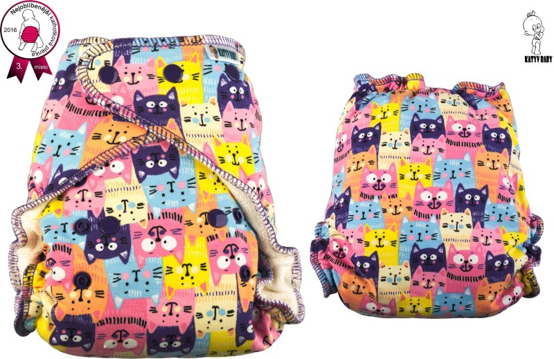 Washable diaper FITTED Katyv Baby SNAP