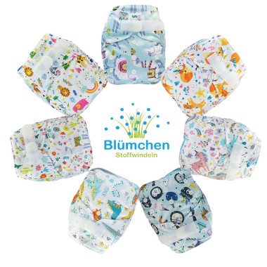 Cloth Diaper AI2 Flexi Blümchen VELCRO (without inserts)