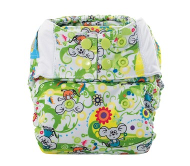 V2 POCKET Washable Diaper in organic cotton Mommy Mouse (without inserts)