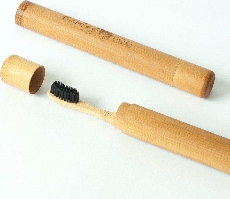 Porta spazzolino in bambù da viaggio Bam&Boo