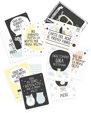Photograph First Year Milestones - "Over the moon" limited edition cards (in Italian) Milestone