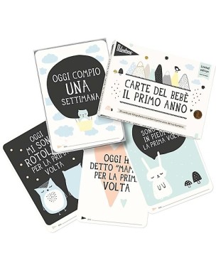Photograph First Year Milestones - "Over the moon" limited edition cards (in Italian) Milestone
