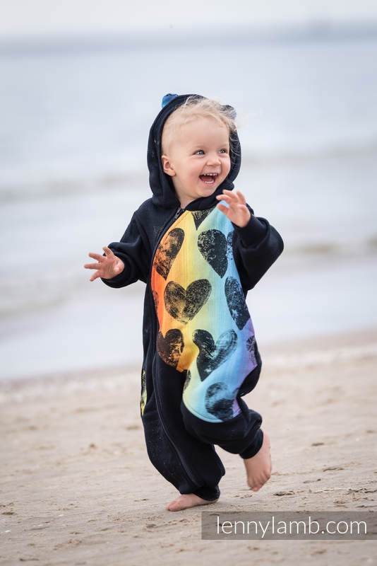 BEAR ROMPER Lenny Lamb fleece and fleece jumpsuit