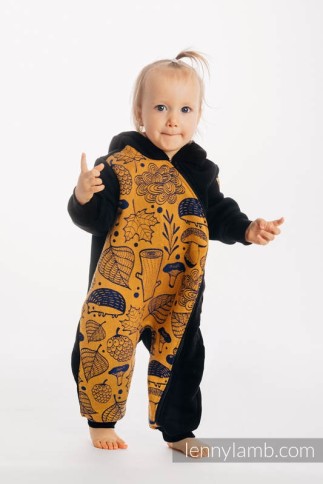 BEAR ROMPER Lenny Lamb fleece and fleece jumpsuit