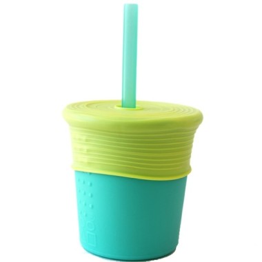 Straw cup with Gosili silicone cap and straw
