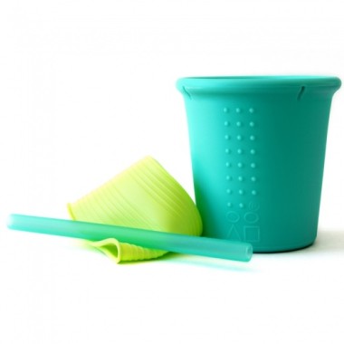 Straw cup with Gosili silicone cap and straw