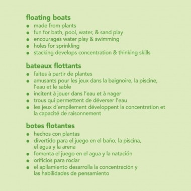 Green Sprouts stackable pierced boats