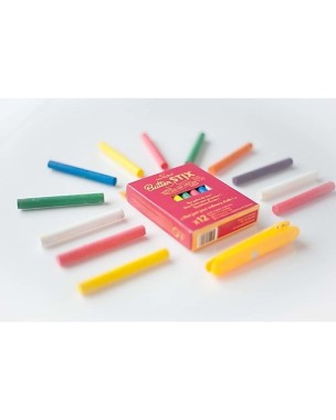 Zero dust multicolor chalks with Jaq Jaq Bird magnetic chalk holder