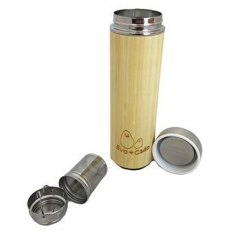 500ml thermos with space for Avo&Cado herbal tea infusion