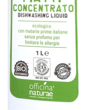Detersivo Piatti Ecologico Concentrato Solara di Officina Naturae