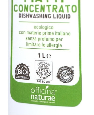 Detersivo Piatti Ecologico Concentrato Solara di Officina Naturae Detersivo Piatti Ecologico Concentrato Solara di Officina Naturae