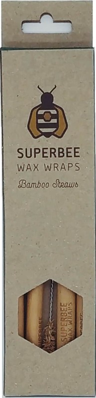 Cannucce di bambù + scovolino con fibra di cocco Superbee Cannucce di bambù + scovolino con fibra di cocco Superbee