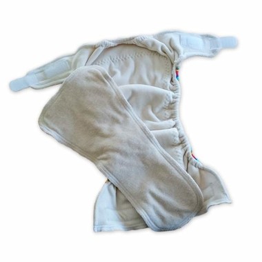 Washable diaper FITTED 100% velor cotton Huda