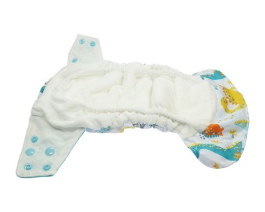 Cloth Diaper AIO V2 Blümchen SNAP