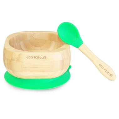 Ciotola in bambù con cucchiaino - Ecorascal