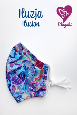 2-layer protective mask with Magabi elastic