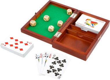 Scatola giochi carte e dadi - Legler