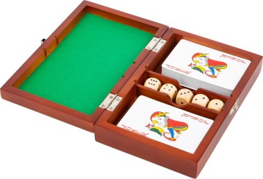 Scatola giochi carte e dadi - Legler Scatola giochi carte e dadi - Legler
