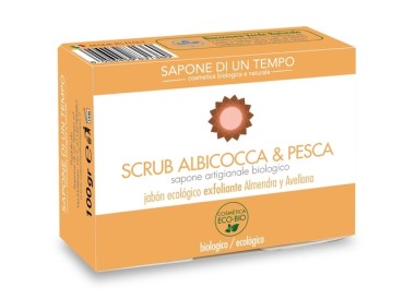 Sapone scrub albicocca & pesca - Sapone di un tempo
