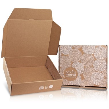 Floral gift box with Officina Naturae logo - Small