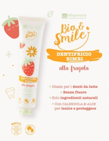 Dentifricio Lenitivo Bimbi gusto Fragola – LaSaponaria Dentifricio Lenitivo Bimbi gusto Fragola – LaSaponaria
