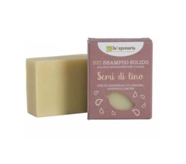Bio Shampoo solido ai Semi di Lino - La Saponaria