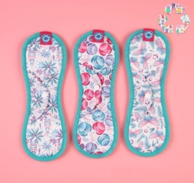 Washable absorbent pads Maxi model Bloom (1 pc) - Bloom&Nora