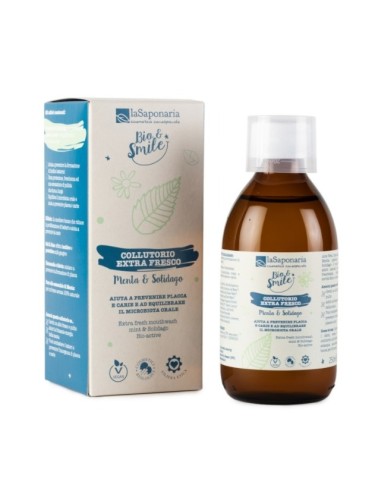 Collutorio biologico extra fresco menta e solidago - La Saponaria