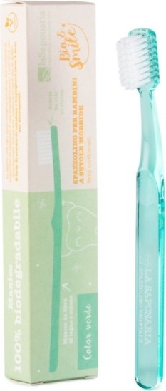 Spazzolino per bambini in fibra vegetale - LaSaponaria Spazzolino per bambini in fibra vegetale - LaSaponaria