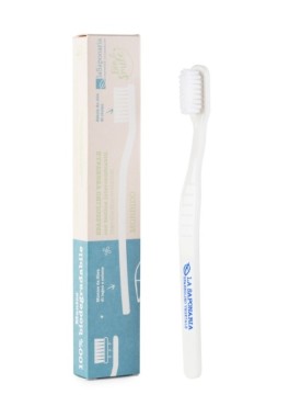 Vegetable fiber toothbrush for adults (SOFT bristles) - LaSaponaria