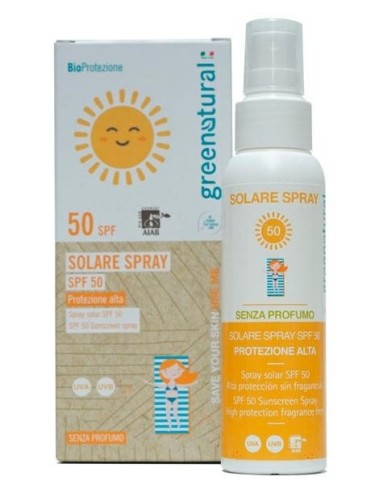Solare Spray – protezione alta adulti (50 SPF) – Greenatural
