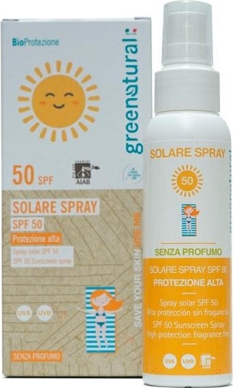 Solare Spray – protezione alta adulti (50 SPF) – Greenatural Solare Spray – protezione alta adulti (50 SPF) – Greenatural