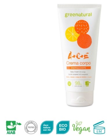 Crema corpo energizzante Line A+C+E - Greenatural
