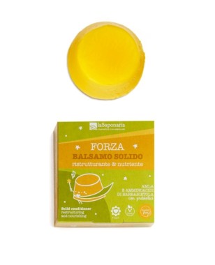 Balsamo solido FORZA ristrutturante e nutriente - La Saponaria