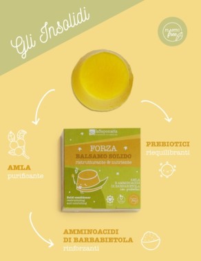 Balsamo solido FORZA ristrutturante e nutriente - La Saponaria