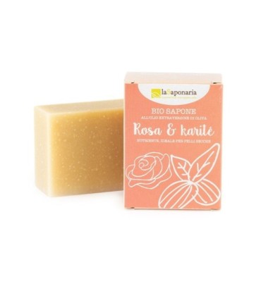 Saponetta alla Rosa e al burro di Karité - LaSaponaria