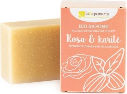 Saponetta alla Rosa e al burro di Karité - LaSaponaria