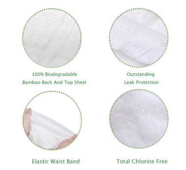 Pannolini U&G biodegradabili taglia M (6 - 10 Kg) - Eco Boom