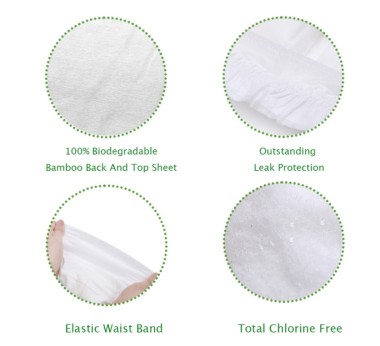 Pannolini U&G biodegradabili taglia M (6 - 10 Kg) - Eco Boom Pannolini U&G biodegradabili taglia M (6 - 10 Kg) - Eco Boom