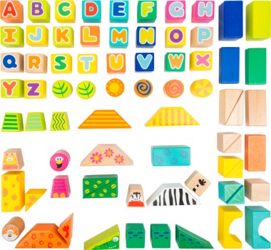 Cubetti e mattoncini da costruzione Safari - Legler