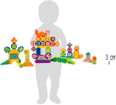 Cubetti e mattoncini da costruzione Safari - Legler