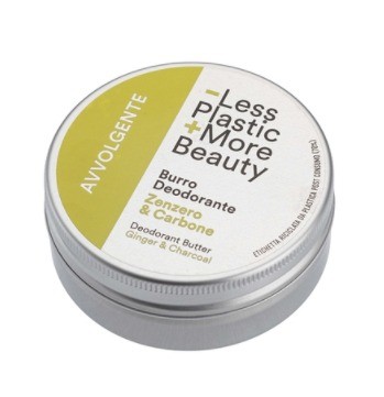 Burro Deodorante Avvolgente Zenzero & Carbone Attivo - Sapone di un Tempo