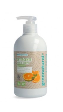 EcOrtica - Detergente mani e corpo Menta & Arancia (500 ml) SENZA FLACONE GreeNatural