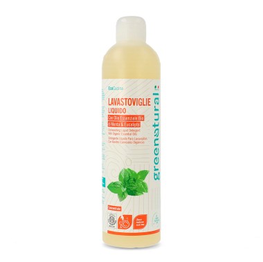 EcOrtica - Detergente lavastoviglie Menta & Eucalipto (500 ml) SENZA FLACONE - GreeNatural