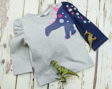 Maglietta Pink Stegosaurus (1-2 anni) -  Blade&Rose
