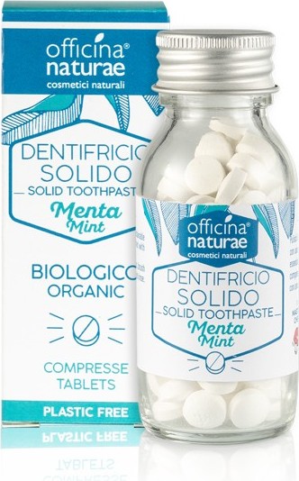 DENTIFRICIO SOLIDO IN PASTIGLIE (GUSTO MENTA) - OFFICINA NATURAE DENTIFRICIO SOLIDO IN PASTIGLIE (GUSTO MENTA) - OFFICINA NATURAE