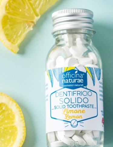 DENTIFRICIO SOLIDO IN PASTIGLIE (GUSTO LIMONE) - OFFICINA NATURAE DENTIFRICIO SOLIDO IN PASTIGLIE (GUSTO LIMONE) - OFFICINA NATURAE
