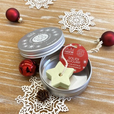 Stellina di Bagnoschiuma Solido "Auguri di Natale" - Officina Naturae