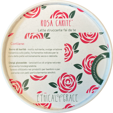 Rosa Carité: latte struccante fai da te - Ethical Grace
